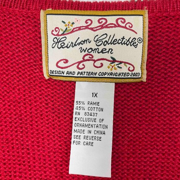 Vintage Heirloom Collectibles Scottie Dog Christmas Vest Womens Size 1X - Picture 3 of 8